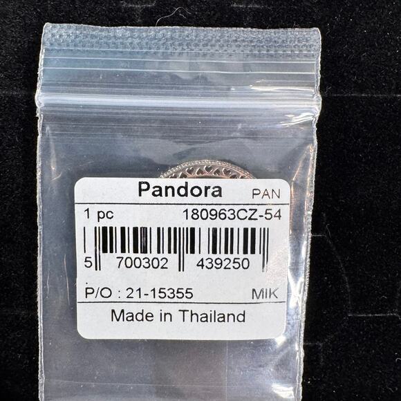 Pandora Sparkle & Hearts Ring 14k rose gold plating Size 7 New in Bag - Picture 4 of 11